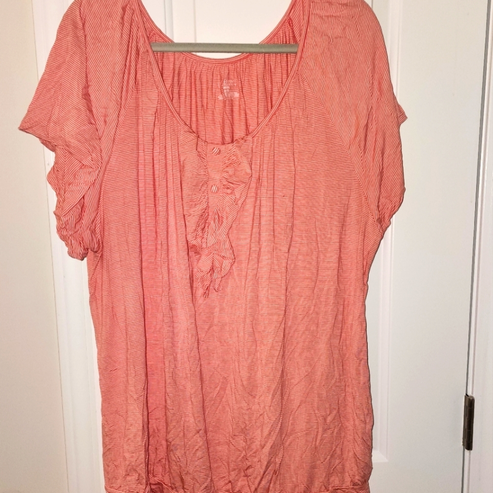 Lane Bryant Coral Top